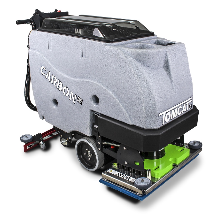 TOMCAT 175-28TE CARBON 28&quot;
EDGE AUTO SCRUBBER, TRACTION
DRIVE, WITH SPRAY JET &amp; DUAL
MANAGER LOCK OUT-SOLUTION &amp;
DECK PRESSURE