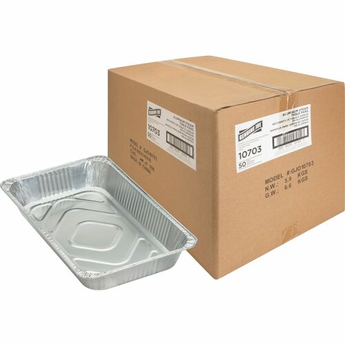 CS 50 GENUINE JOE 10703 FULL  SIZE DISPOSABLE ALUMINUM PANS